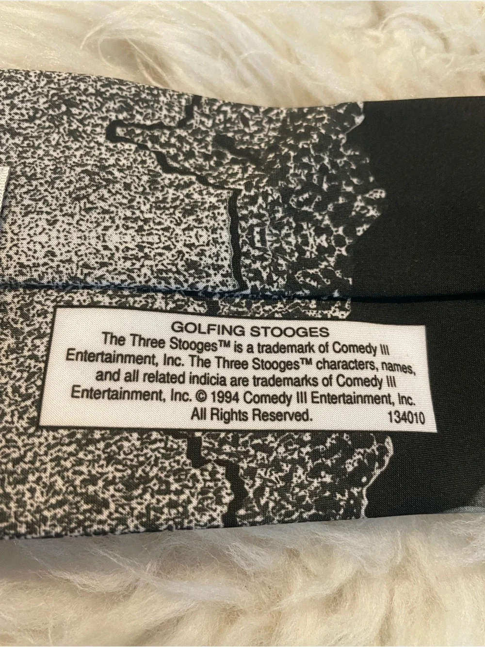 Vintage Ralph Marlin Three Stooges “Golfing Stooges” Tie